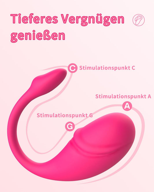 Remote Control Vibrator with App — Clitoris & G-Spot, Quiet, Pink