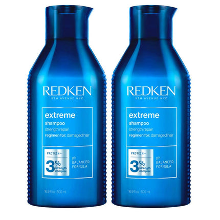 Redken Haarshampoo für sprödes und geschädigtes Haar, Anti Haarbruch, Mit Sojaproteinen, Ceramiden, Sepicap und Arginin, Extreme Shampoo