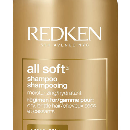 Redken All Soft Shampoo – For Dry, Brittle Hair