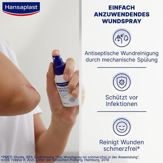 Hansaplast Wound Spray 50ml — Antiseptic, Alcohol-Free
