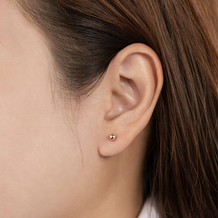 nanogold 14K Solid Gold Ball Piercing – Hypoallergenic & Baby Safe