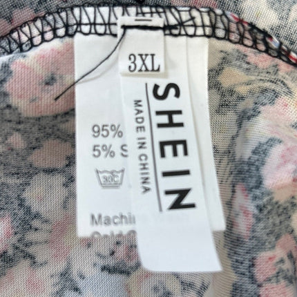 Shein Womens Plus Size Floral Full Zip Lightweight Jacket — Pre-Owned, Size 3X