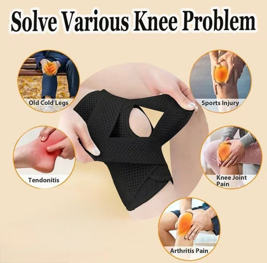 FlexGuard Air Knee Brace | Adjustable Open Patella Support with 4-Spring Stability