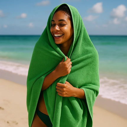 MagniDry Magnetic Beach Towel | Quick-Dry Microfiber & Coral Fleece Towel for Travel, Beach & Outdoor