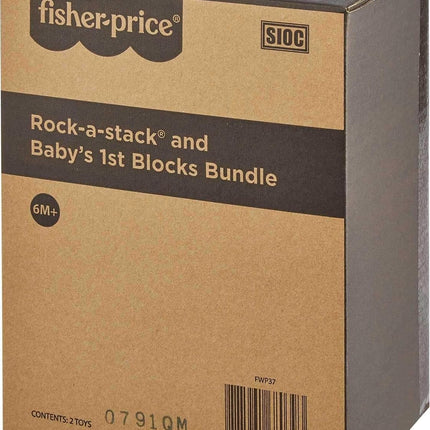 Fisher-Price Baby's First Blocks & Rock-a-Stack Toy Set