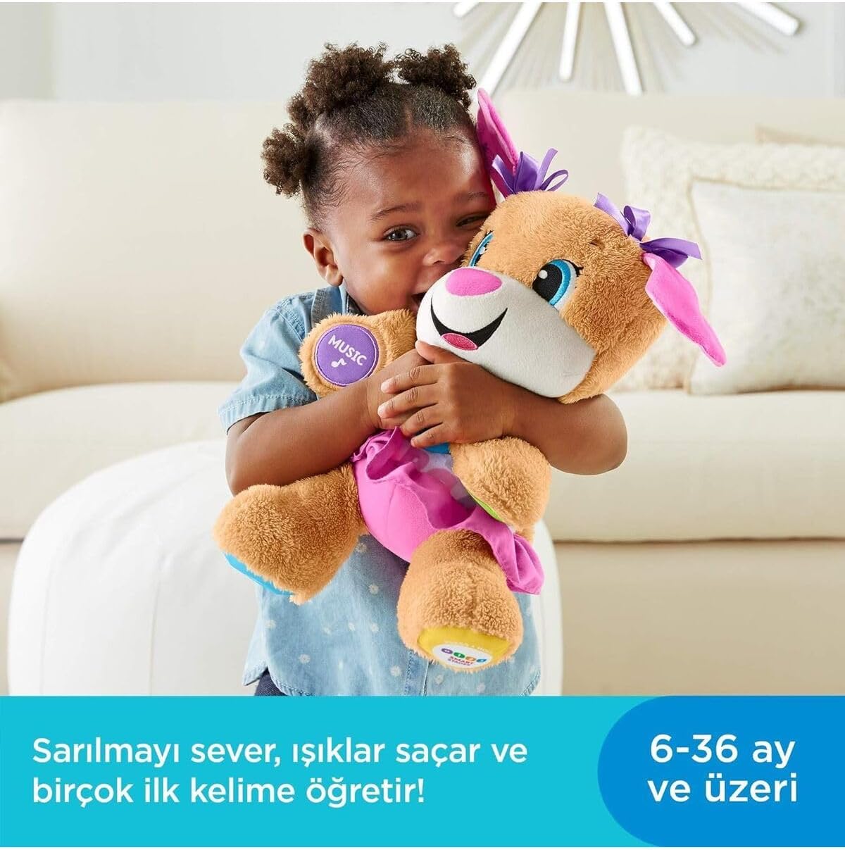 6+ Ay Bebekler İçin Eğitici ve Eğlenceli Pelüş Oyuncak