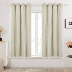Double Layer Blackout & Sheer Curtains