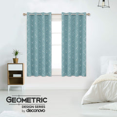 Geometric Blackout Curtains, 2 Panels