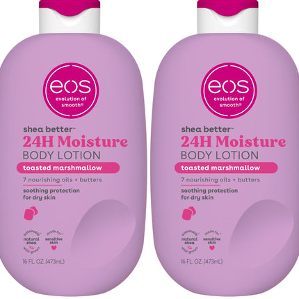 eos Shea Better Body Lotion- Vanilla Cashmere, 24-Hour Moisture, 16 fl oz