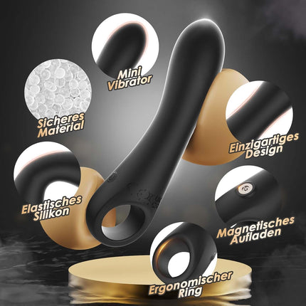 Hollow Ring Dildo Vibrator — 10 Modes, G-Spot