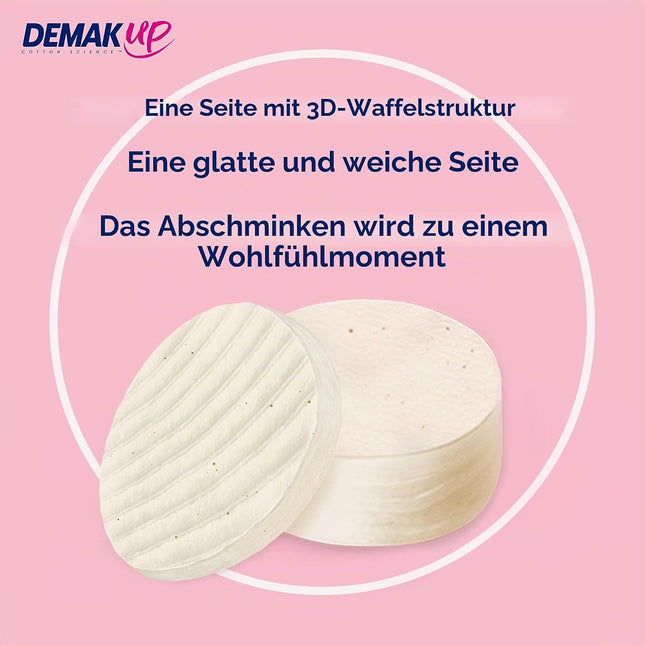 Demak'Up Cocoon Cotton Pads — 85 Discs, Skin-Friendly