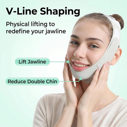 Face Lifting Mask -V Face Shaper for Double Chin & Jawline Tightening | Breathable, Non-Slip Facial Slimming Band for Home, Office Use (1 Pack)