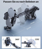 Miracase Car Phone Holder 360° Rotatable — Strong Suction Cup