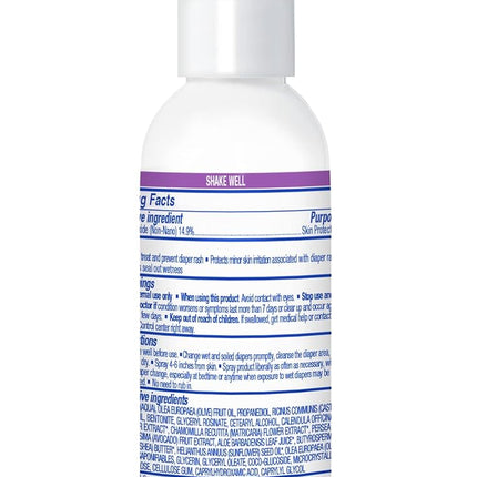 Mustela Baby Diaper Rash Cream Spray – Touch-Free protectant with Zinc Oxide & Natural Avocado - Treats, Soothes and Prevents Diaper Rash- Fragrance-Free - 3 fl. oz