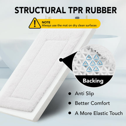 Quick Dry Plush Bathroom Rug