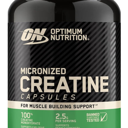 Optimum Nutrition Micronized Creatine Monohydrate Capsules, 100 Ct