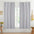100% Blackout Pinch Pleat Curtains, Cream, 2 Panels