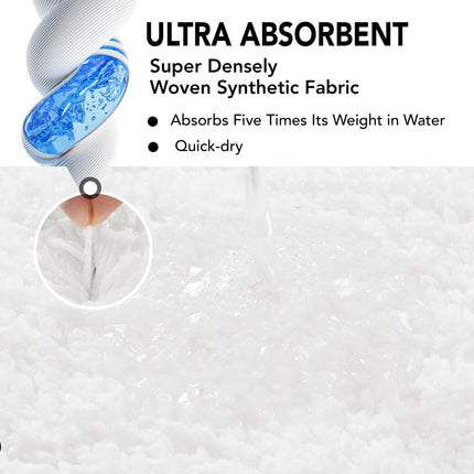 Quick Dry Plush Bathroom Rug