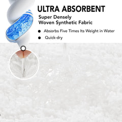 Quick Dry Plush Bathroom Rug