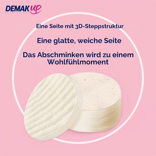 Demak 'Up Cocoon Set 85 Wattepads zum Abschminken, Baumwolle Scheiben