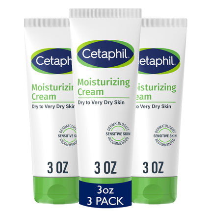 Cetaphil Moisturizing Cream, Face & Body Lotion Dry Sensitive Skin, 20oz