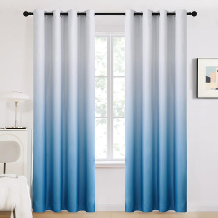 Gradient Light Blocking Room Darkening Curtains