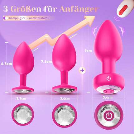 Plug for Women Set of 3 — 10 Modes, AI App & Remote Control