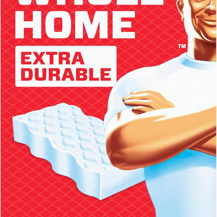 Mr. Clean Magic Eraser, All Purpose Cleaner, Cleaning Scrubber, Wall, Sneaker, Kitchen, Bathroom, Shower Cleaning Supplies, Melamine Pads, Whole Home Extra Durable, 12ct
