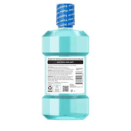 Listerine Cool Mint Mild Mouthwash — Alcohol-Free