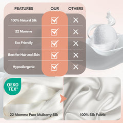 Taupe Silk Pillow Cover, Soft & Smooth, Standard Size