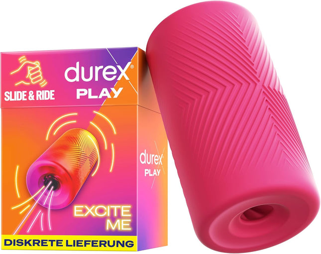 Durex Slide & Ride Masturbation Sleeve — Soft, Studded, Reusable 50x