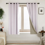 Pink Jacquard Blackout Curtains, 52x63 Inch