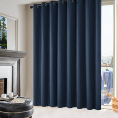 Double Layer Total Blackout Curtain, 1 Panel, White