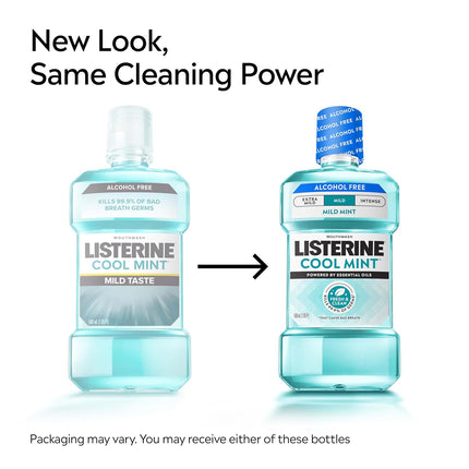 Listerine Cool Mint Mild Mouthwash — Alcohol-Free