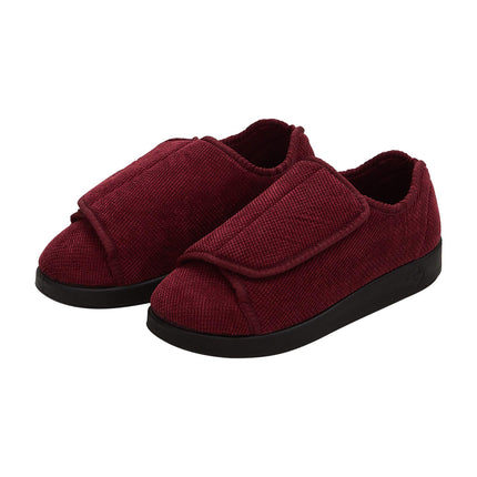 Silverts Women's Extra Wide Adjustable Slippers, Non-Slip Diabetic Shoes