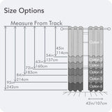 Thermal Blackout Curtains with Silver Foil Print