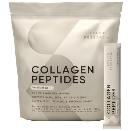 Sports Research® Collagen Peptides Protein Powder 16oz (Unflavored)
