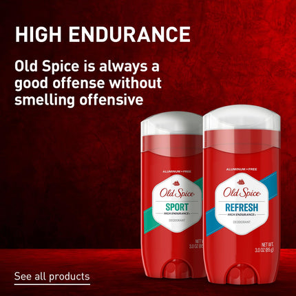 Old Spice Deodorant for Men, Aluminum Free, Sport Scent, 3.0 oz Pack of 3