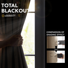 French Door Linen Blackout Curtain, 1 Panel