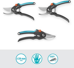 Gardena PremiumCut Flex Secateurs — Bypass, 24mm, PowerCoating