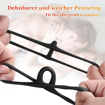 Huuime Triangular Cock Ring Set — 3 Silicone Rings