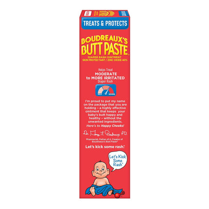 Boudreaux’s Butt Paste Maximum Strength Diaper Rash Cream, 4 Oz