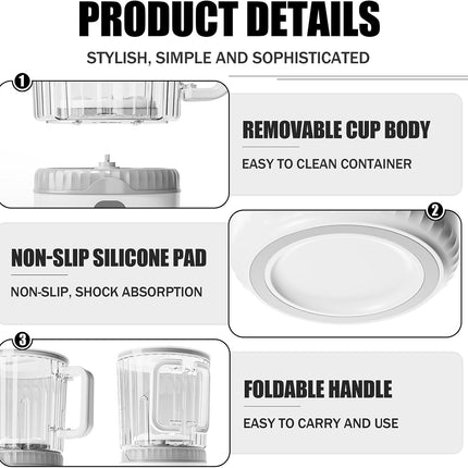 Underwear Washing Machine, Upgrade 2.5L Mini Portable Washing Machine, Mini Washer Deep Cleans Small Clothes for Apartment, Dorm, RV, Travel & Hotel Use (White)