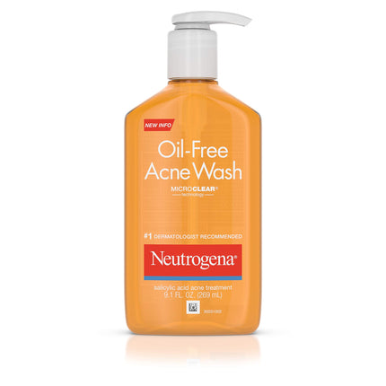 Neutrogena Oil Free Acne Face Wash, 9.1 fl. oz