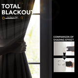 French Door Linen Blackout Curtain, 1 Panel
