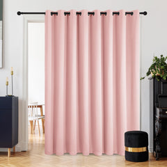 Double Layer Total Blackout Curtain, 1 Panel, White