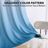 Gradient Light Blocking Room Darkening Curtains