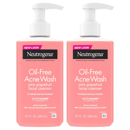 Neutrogena Oil Free Acne Face Wash, 9.1 fl. oz