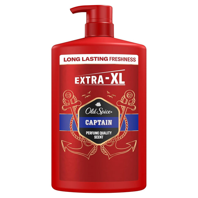 3-in-1 Shower Gel Shampoo Men Hair Body Face 1L by Old Spice
