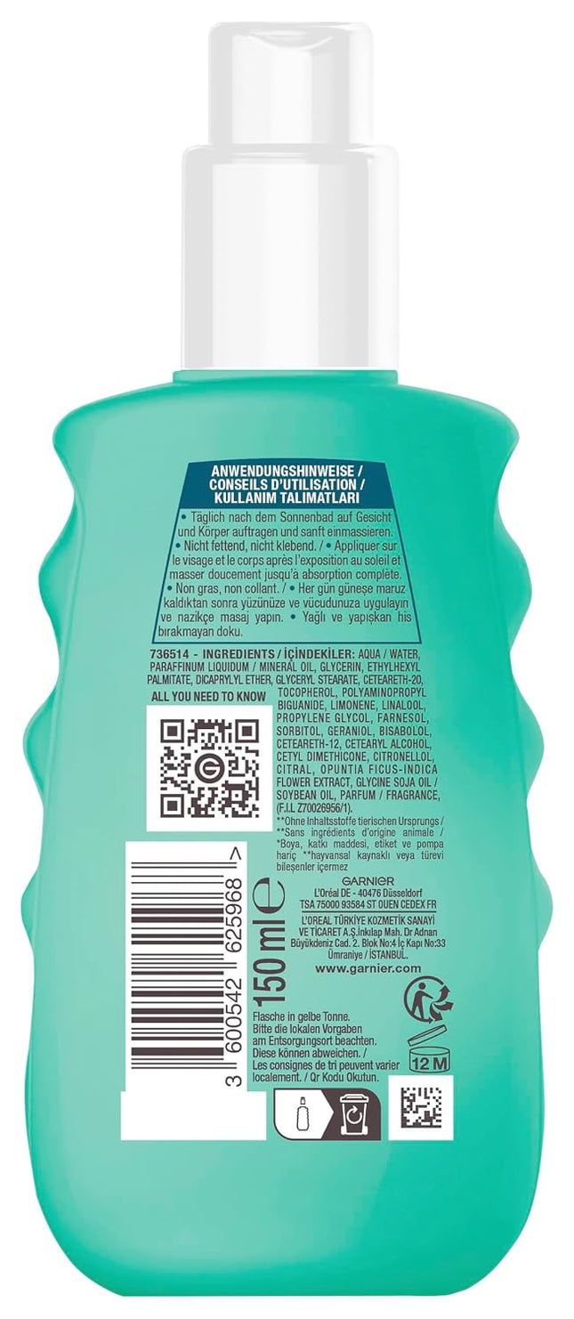 Garnier After Sun Spray 150ml — Soothing Tan Extender